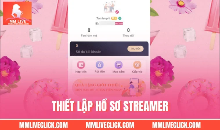 Thiết lập hồ sơ streamer